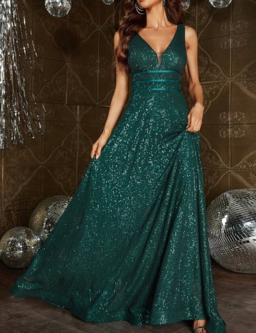 Rochie de ocazie Shein, verde