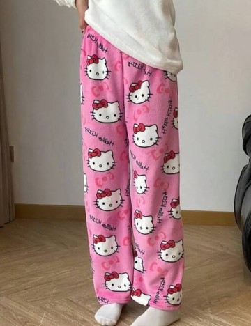 Pantaloni de pijama Shein, roz