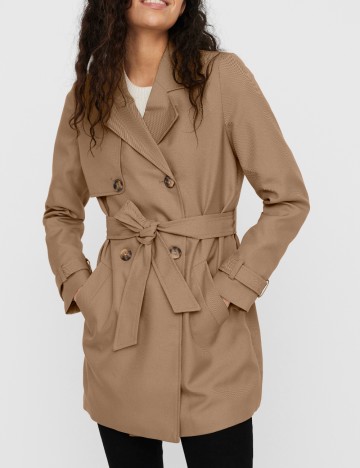Palton scurt Vero Moda, maro