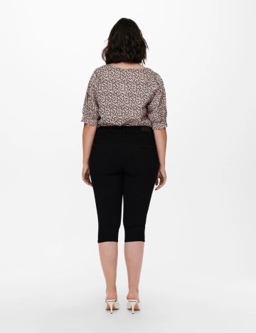 Pantaloni 3/4 Only, negru