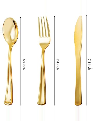 Set Tacâmuri Shein, auriu