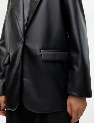 Jachetă imitație de piele Vero Moda, negru