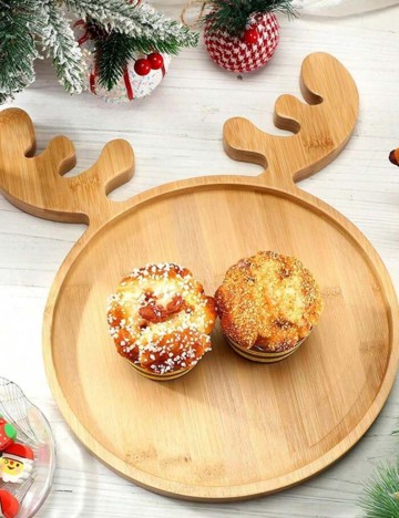 Platou pentru servire Shein, maro