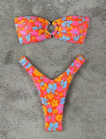 Costum de baie Shein, mix culori