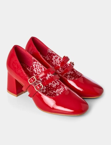 Pantofi cu toc JoeBrowns, roșu