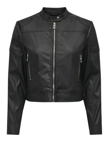 Geacă Imitație Piele Only, negru