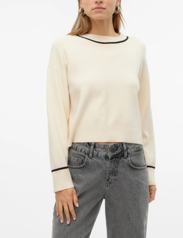 Pulover Vero Moda, crem