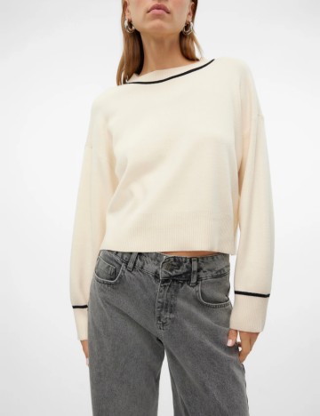 Pulover Vero Moda, crem