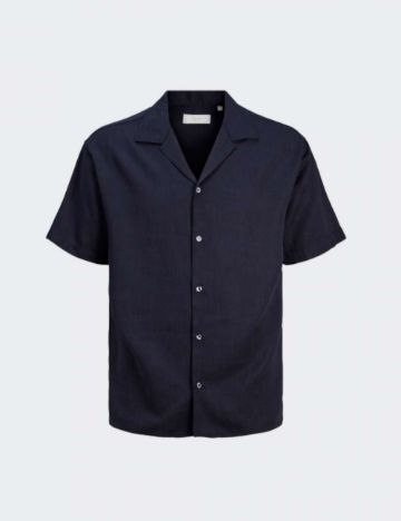 Cămașă cu mânecă scurtă Jack & Jones, albastru