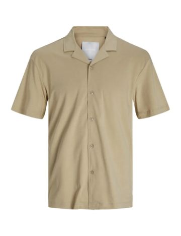 Cămașă cu mânecă scurtă Jack & Jones, maro