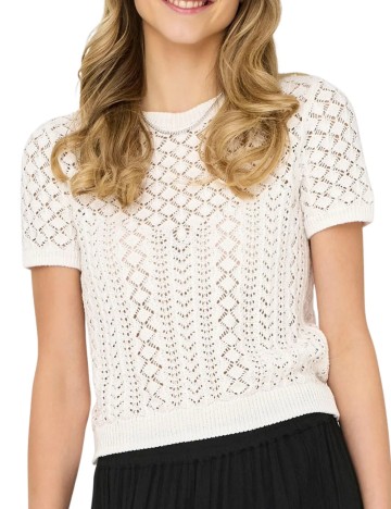 Tricou Only, alb