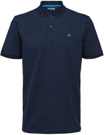 Tricou polo Selected, albastru