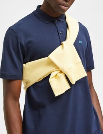 Tricou polo Selected, albastru