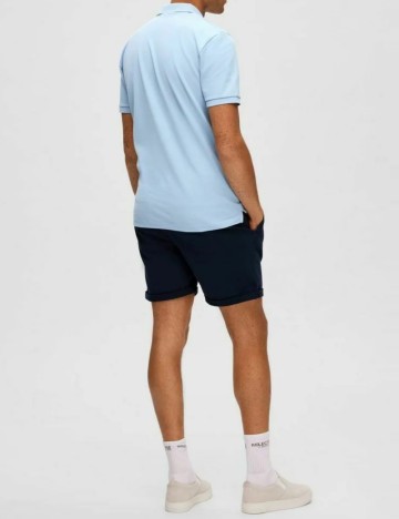 Tricou polo Selected, albastru