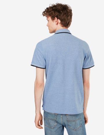 Tricou polo Jack & Jones, albastru