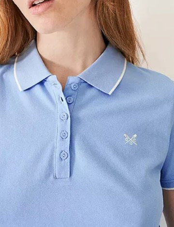 Tricou polo Crew Clothing, albastru