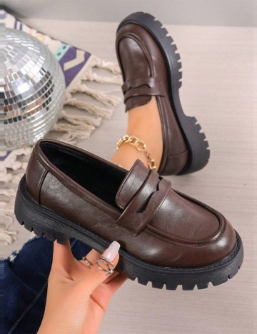 Pantofi Shein, maro