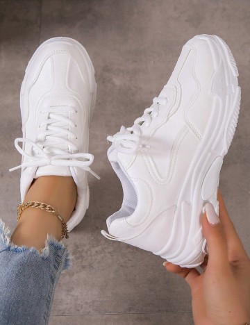 Pantofi Sport Shein, alb