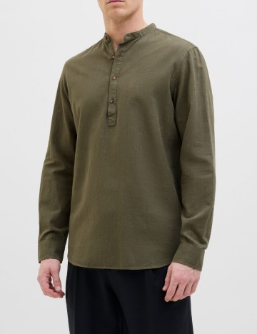 Cămașă Jack & Jones, verde