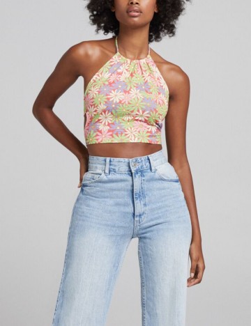 Top Bershka, mix culori