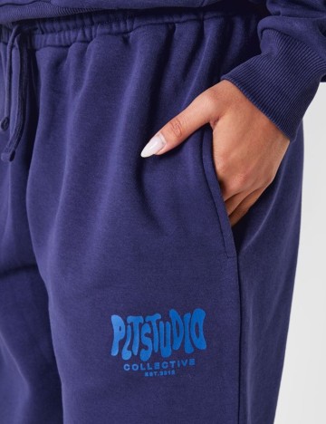 Pantaloni de trening PRETTYLITTLETHING, albastru