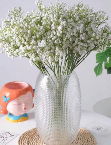 Plantă artificială decorativă Shein, alb