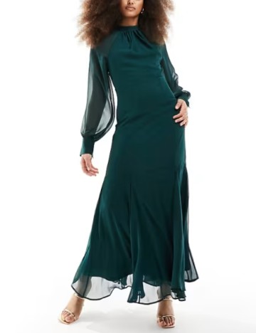 Rochie maxi ASOS, verde