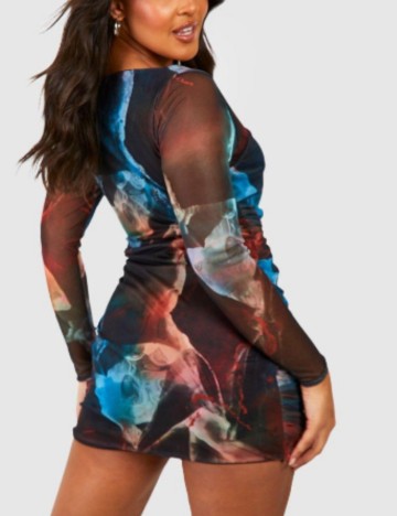 Rochie mini Boohoo, mix culori