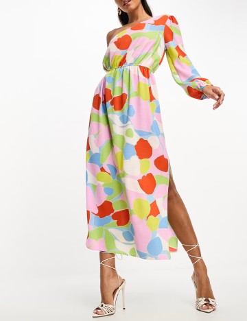 Rochie maxi ASOS, mix culori