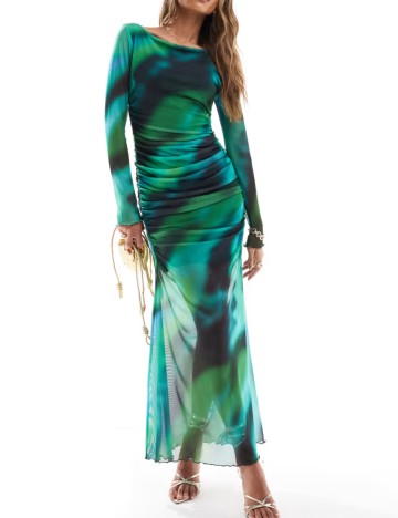 Rochie maxi ASOS, mix culori