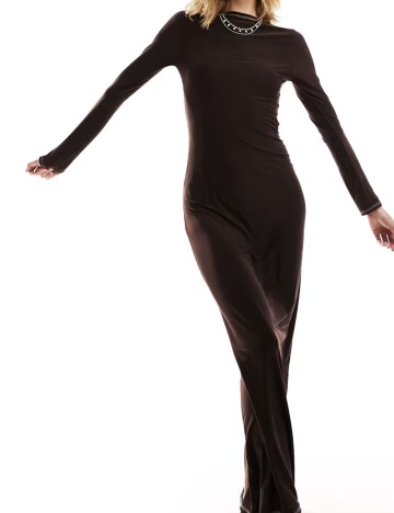 Rochie maxi ASOS, maro