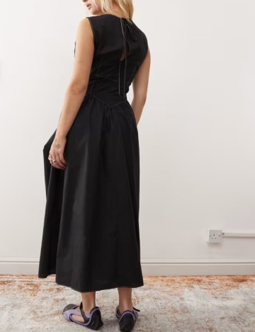 Rochie midi ASOS, negru