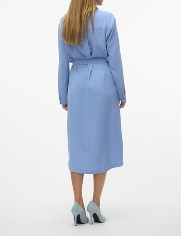 Rochie tip cămașă Vero Moda, albastru