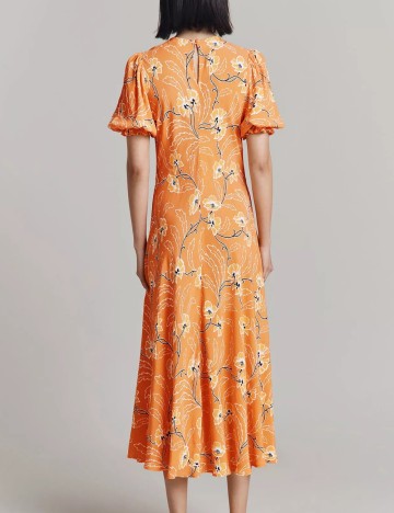 Rochie midi Ghost London, portocaliu