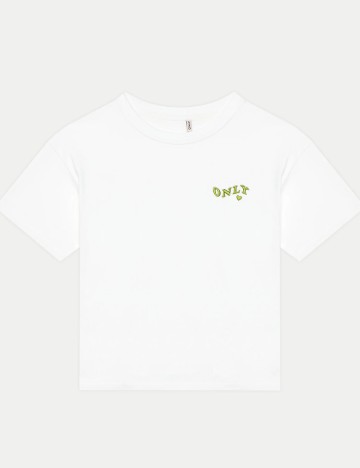 Tricou Only, alb