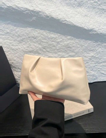 Geantă plic Shein, crem