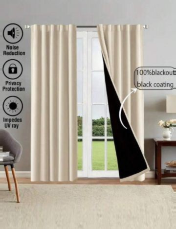 Draperie Shein, bej