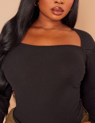 Bluză PRETTYLITTLETHING, negru