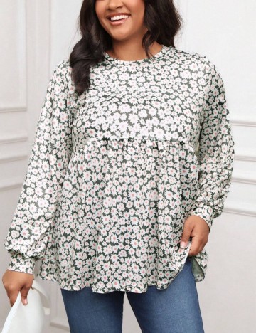 Bluză Shein Curve+, mix culori