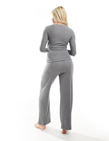 Bluză de pijama Hunkemoller, gri