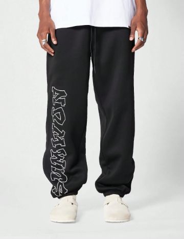 Pantaloni de trening Shein SUMWON, negru