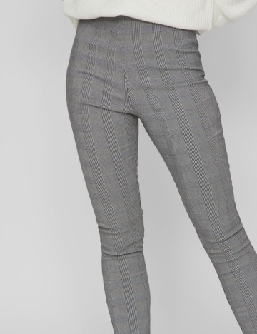 Pantaloni Office Vila, gri