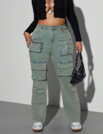 Jeans Shein Curve+, mix culori