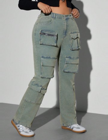 Jeans Shein Curve+, mix culori