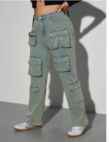 Jeans Shein Curve+, mix culori