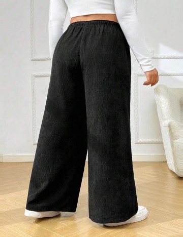 Pantaloni Shein Curve+, negru