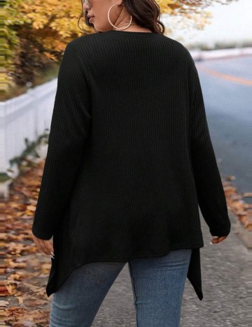 Cardigan Shein Curve+, negru