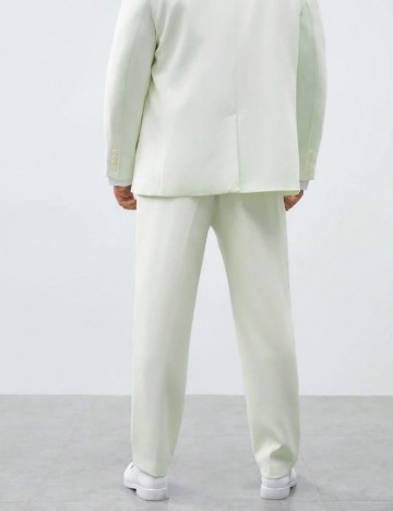 Pantaloni MANFINITY by Shein, alb