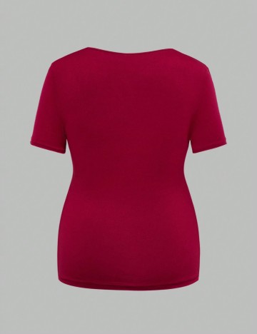 Tricou Shein, vișiniu