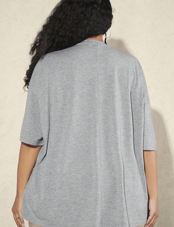 Tricou Shein Curve+, gri